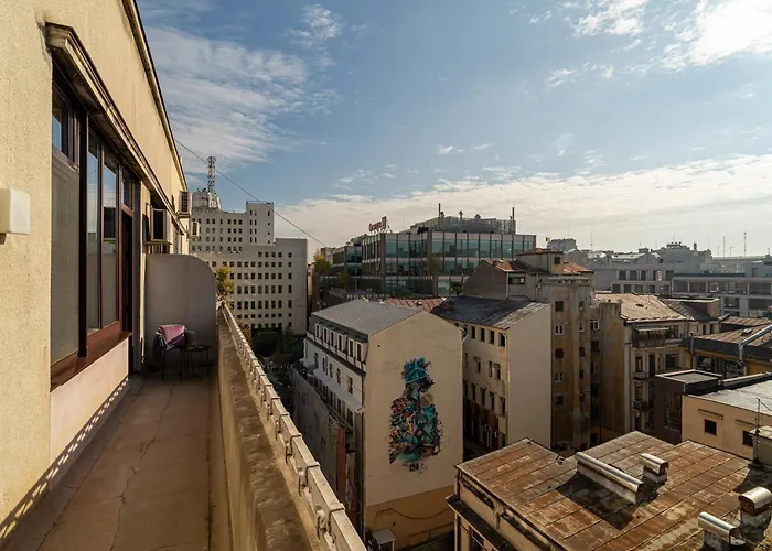 Spacious 3br Atrium Penthouse, Balcony, Cismigiu Apartment Bukarest